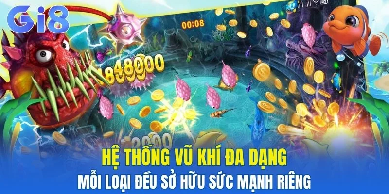 Trò chơi mang đến một hệ thống vũ khí đa dạng